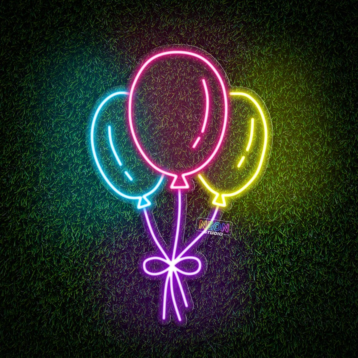 Colorful Balloons neonskylt